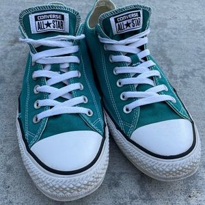 Mens green converse shoes